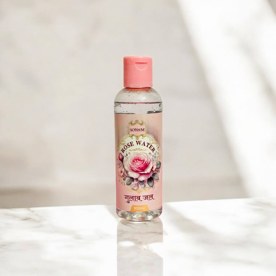 Refreshing face mist with rose extract – 100% alcohol-free rose water by Mytra Naturals