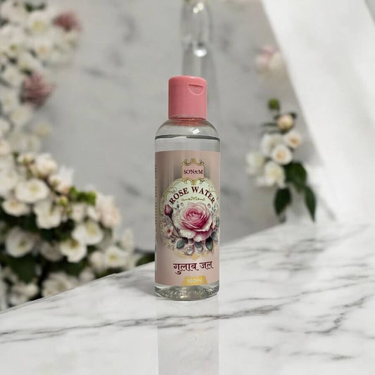 Mytra Naturals Rose Water bottle – steam-distilled toner made from fresh rose petals