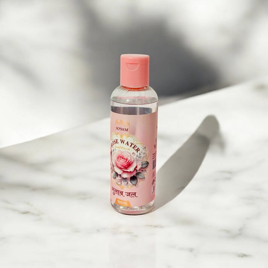 Herbal rose water bottle – beauty and skincare essential from Mytra Naturals