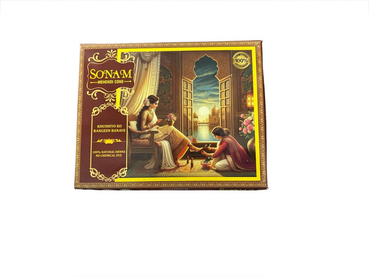 Sonam Organic Henna Cone - Perfect for Body Art & Temporary Tattoos
