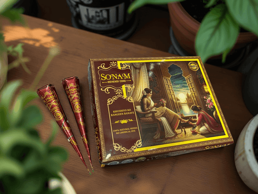Sonam Organic Henna Cone - Perfect for Body Art & Temporary Tattoos